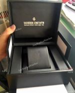 Vacheron Constantin Black Leather Watch Case Replica Watch Boxes